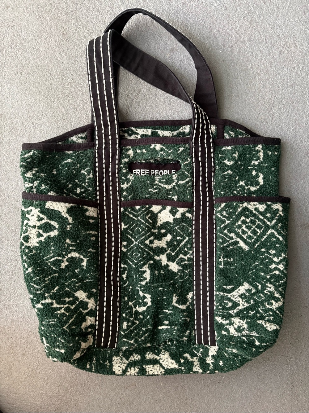 Free People Caravan Textured Tote Bag🔥 Rare!